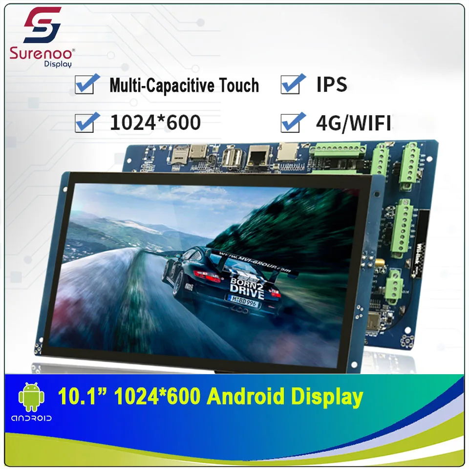 10 1 &quot1024X600 Android промышленный Wi-Fi 4G IPS TFT ЖК-экран модуль с w/Мультисенсорная