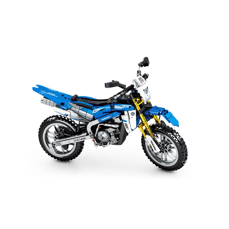 

Motorcycle Building Block 701715 Small Particle Technic Series For Yamaha Wr450 Bricks Motorcycle Model Ornaments Assembled Toy
