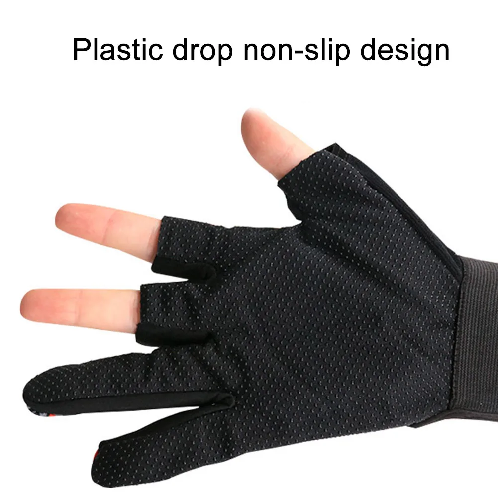 

Anti-slip Fishing Gloves for Men Waterproof Skidproof 3 Fingerless Outdoor Sport Breathable WHShopping