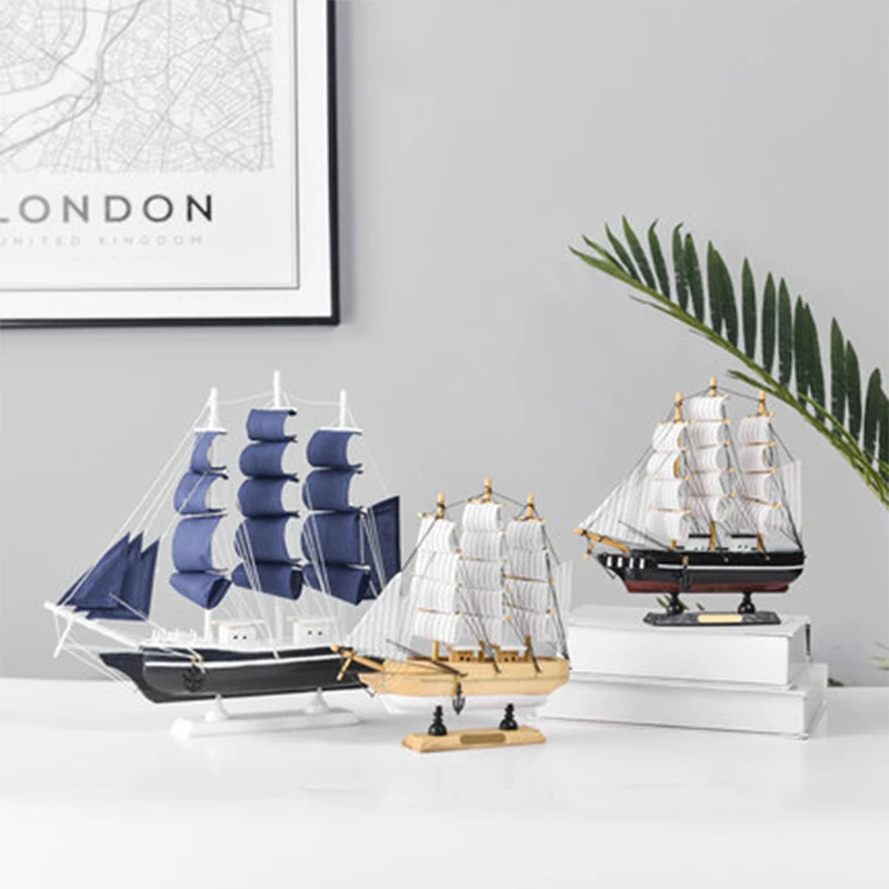 Нордические Ins настольная лампа модель парусника деревянные светильники