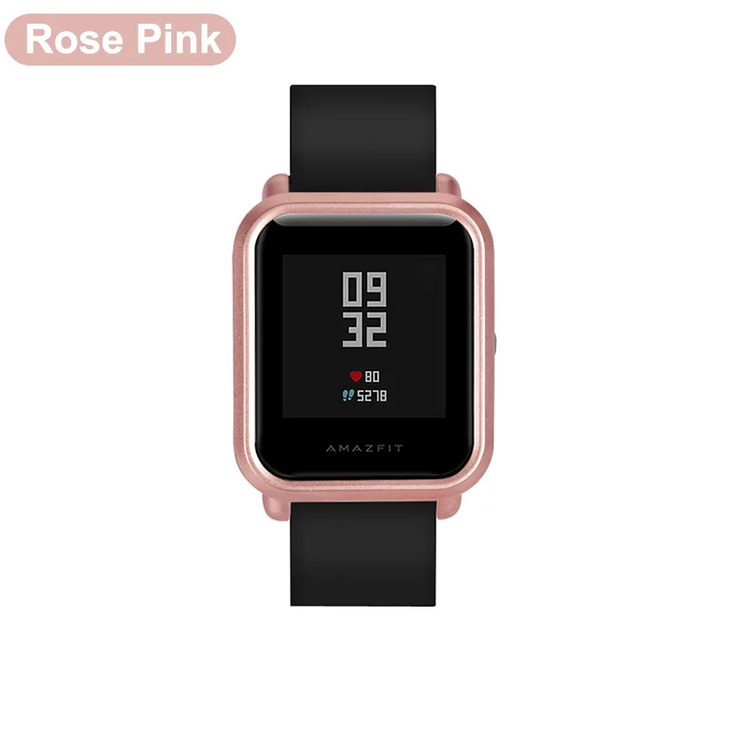 Rose Pink XShum Amazfit bip чехол протектор для Xiaomi amazfit bip аксессуары Бампер ТПУ Защита экрана защитный чехол - Цвет: Rose Pink