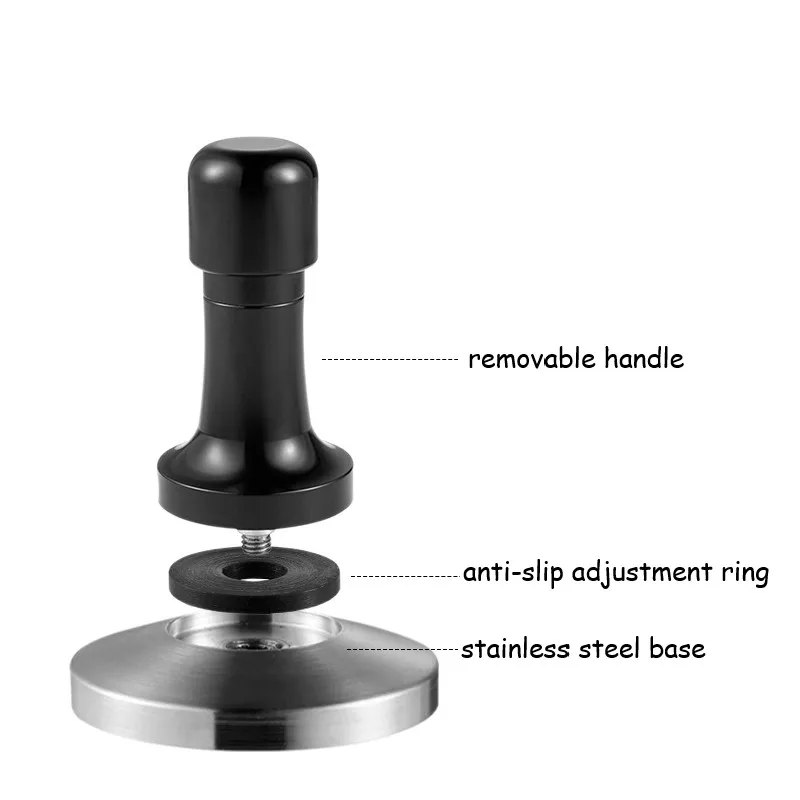 

51/54/58 MM Coffee Powder Press Stainless Steel Base Detachable Handle Powder Press Solid Hammer Coffee Accessories For Barista