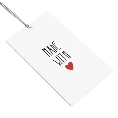 made 50pcs 49 шт./лот, белая бирка "just for you", Подарочная бирка 4,5x7,5 см - Цвет: made 50pcs