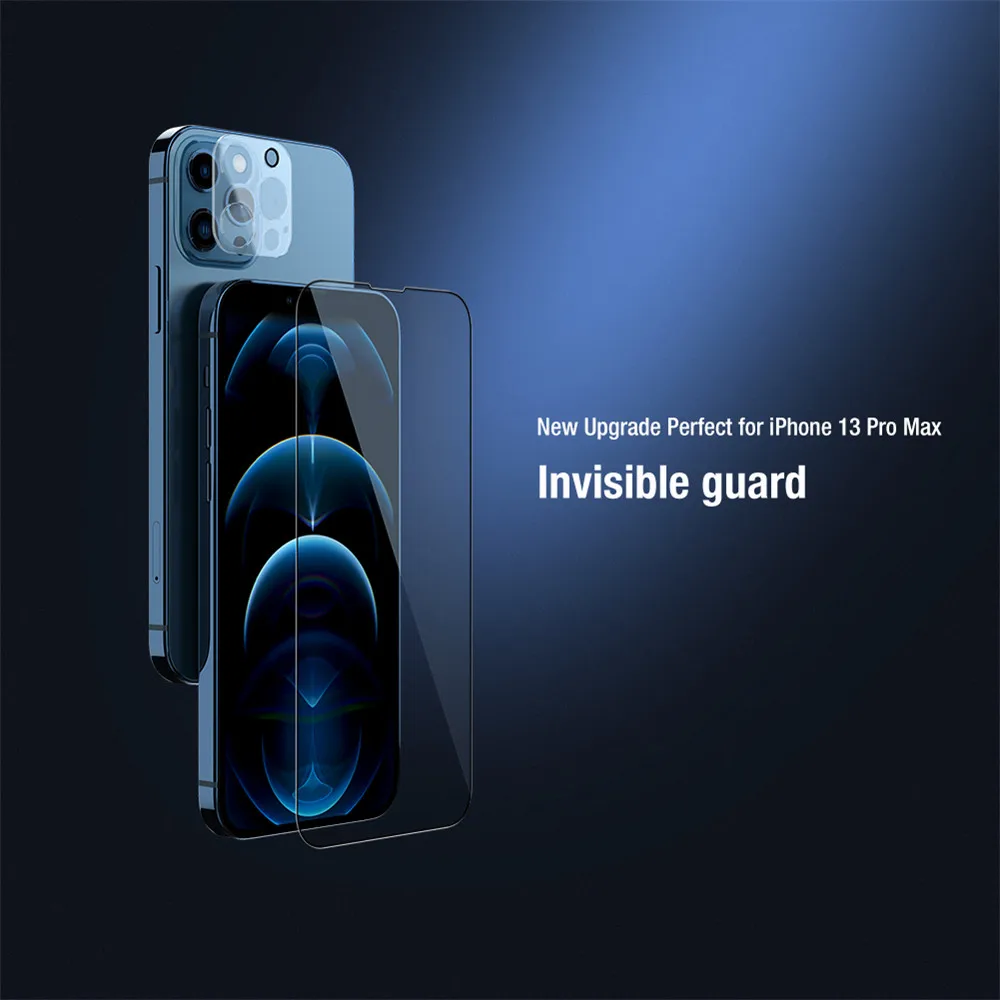 

For Apple iPhone 13 Pro Max /iPhone 13 Mini NILLKIN 2-in-1 HD Full Coverage Tempered Glass+Camera Protective Screen Protector