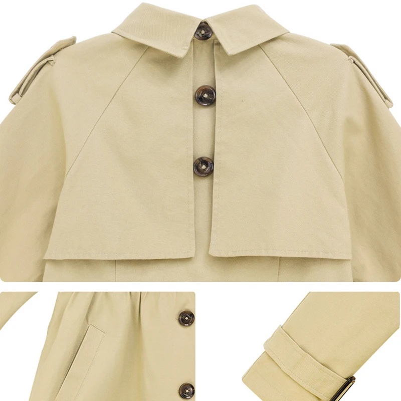 

Teen Girl Coat Fashion Kids Long Jacket Autumn 2020 Mother and Daughter Clothes Kids oversize Coat Cotton Children Outerwear