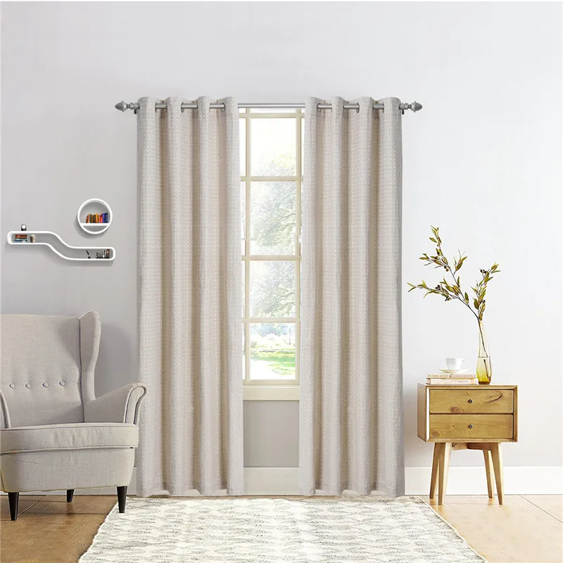 

Modern Blackout Curtains Cotton and lin Pattern For Living Room Window Bedroom shading Ready Made Finished Drapes Blinds 2JL034