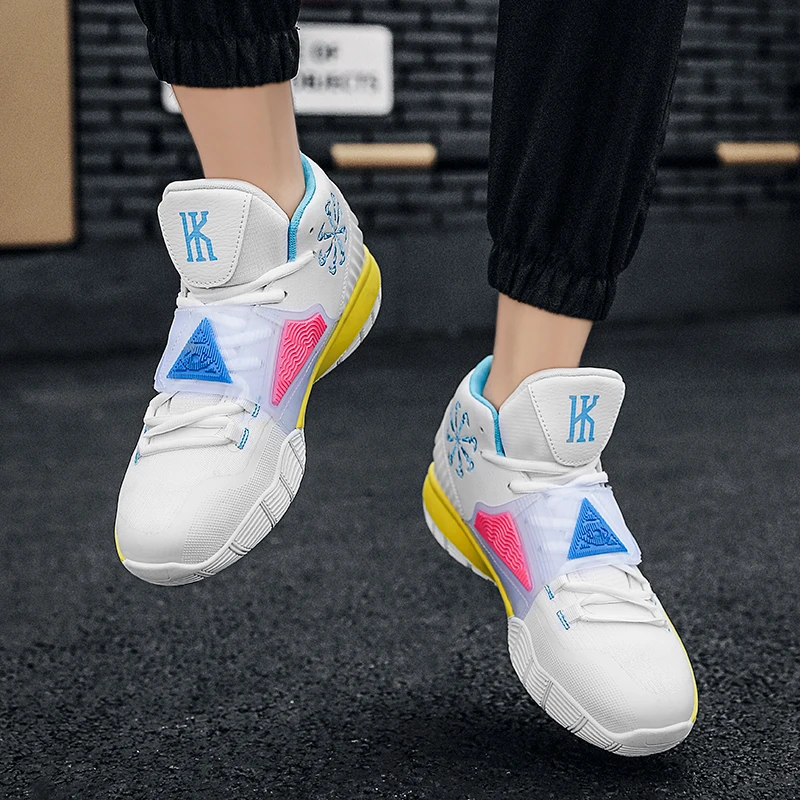 

BALDAUR High Top Basketball Shoes Men Damping Sneakers Outdoor Sport Shoes Super Cool Basketball Sneakers Non-Slip Size 36-45