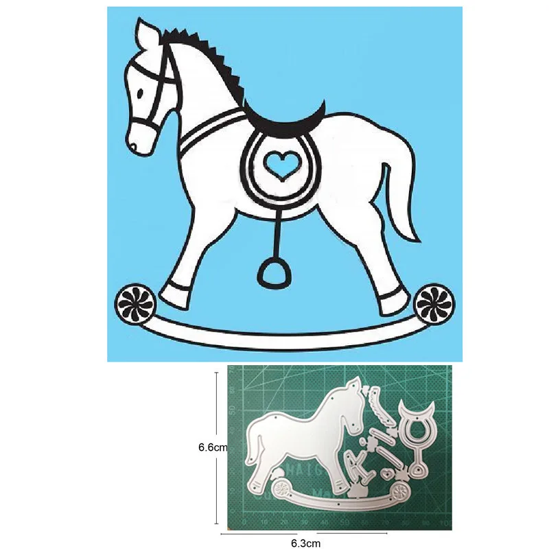 

Craft dies Trojan Horse metal cutting dies cut die mold decoration Scrapbook dies knife mould blade punch stencils dies new 2021