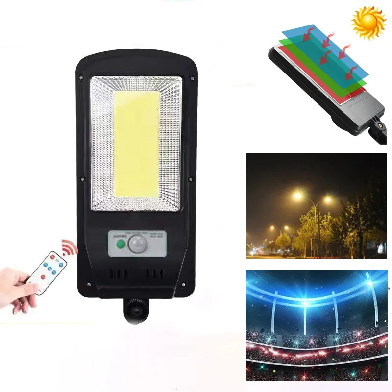 

3000mah IPX65 Waterproof Solar Light PIR Motion Sensor Garden Wall outdoor Indoor Solar street Lamp Smart Remote Control Lamp