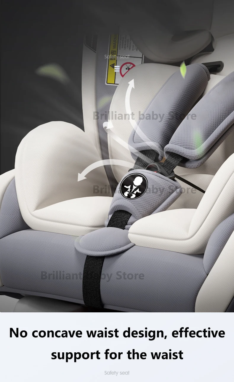 Автокресло Детское безопасное автомобильное сиденье с фиксатором Isofix и защелкой для 0-12 лет, зимнее портативное регулируемое детское автомобильное безопасное сиденье, автомобильное защитное кресло
