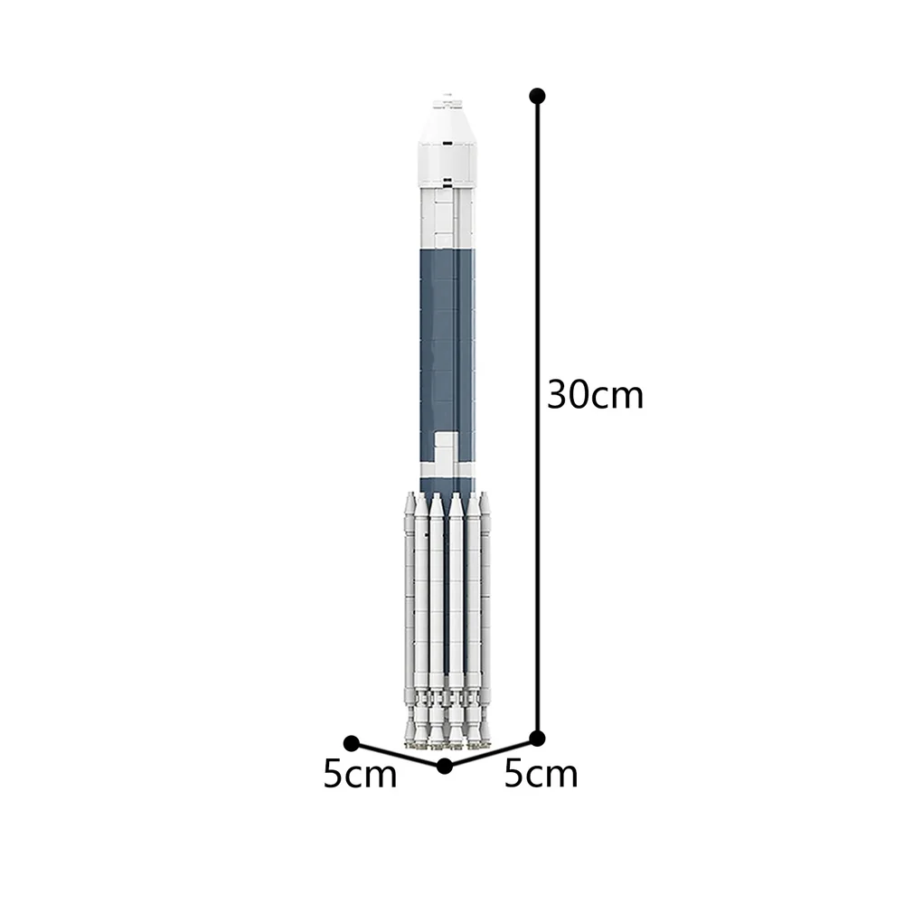 Конструктор MOC Series Apollos 11 Saturn V лунный модуль ракеты строительные блоки для