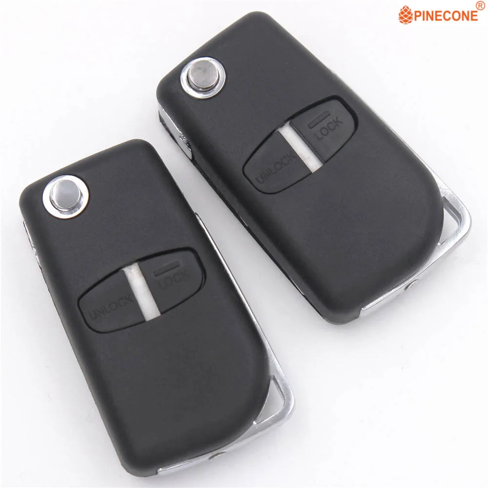 PINECONE для Mitsubishi Triton Pajero Outlander ASX Lancer 2 кнопки MIT8 ключ обновления откидной Складной