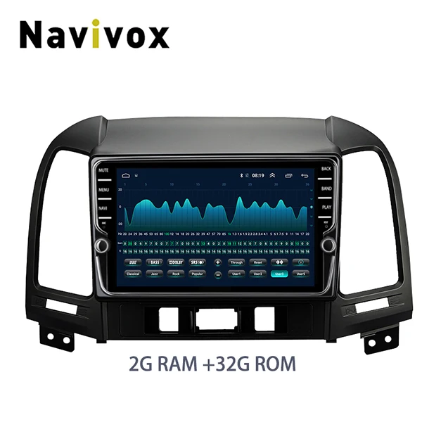 2G RAM 32G ROM 8.1 Navivox Android 8,1 2 din автомобильный dvd мультимедийный плеер для hyundai Santa Fe 2005-2012 gps навигация автомобильный Радио магнитофон - Цвет: 2G RAM 32G ROM 8.1