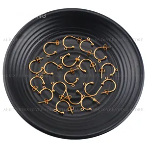 6-192 Pcs Half Circle Stud Earrings/Open Circle Hoop Earring/Gold Plated Stainless Steel Minimalist Half Hoop Geometric Earring