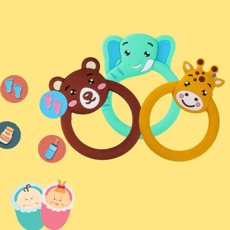 Детская игрушка имитация жевательная резинка в виде слона из пищевого силикона