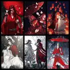 WTQ Tian Guan Ci Fu китайская живопись на холсте Style аниме плакаты Настенный декор ретро постер настенное искусство картина домашний декор