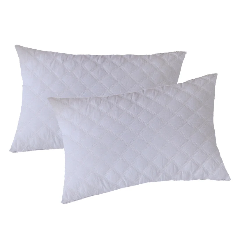 

Quilted Waterproof Pillow Case Anti Mites Pillow Protector For Bed Bug And Bed Wetting Breathable Hypoallergenic Cover 2 PC