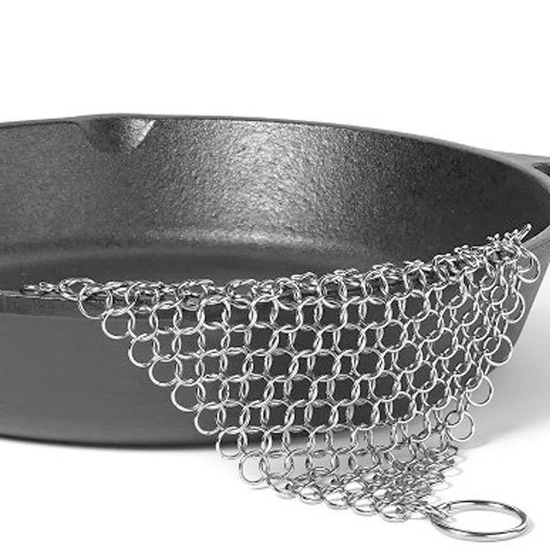 

2 Size Multifunctional Wash Pot Net Stainless Steel Cleaner Chain Brush Scrubber Kitchen Wash Tools Kitchen Supplies Dropship