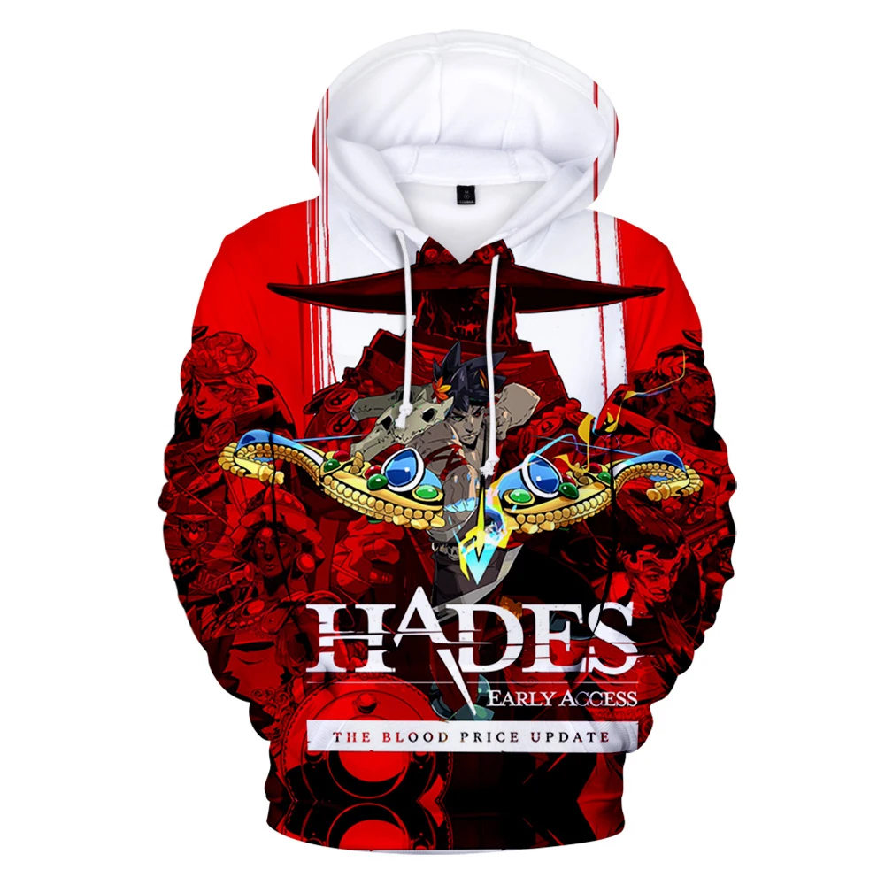 

Fashion new hot sale game HADES 3d printing hoodie sweatshirt man woman personality 3d hoodie hip hop street pullovers jackets