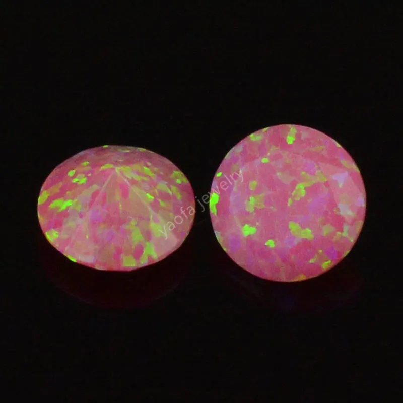 20 шт./лот 4 мм Оптовая Продажа 78 цветов Круглые граненые опаловые драгоценные