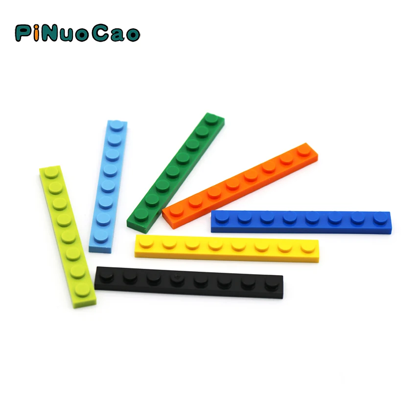 

PINUOCAO 3460 тонкие строительные блоки 1x8, 15 шт./пакет 13 цветов, совместимые с логотипом, образовательные строительные блоки, игрушки для детей