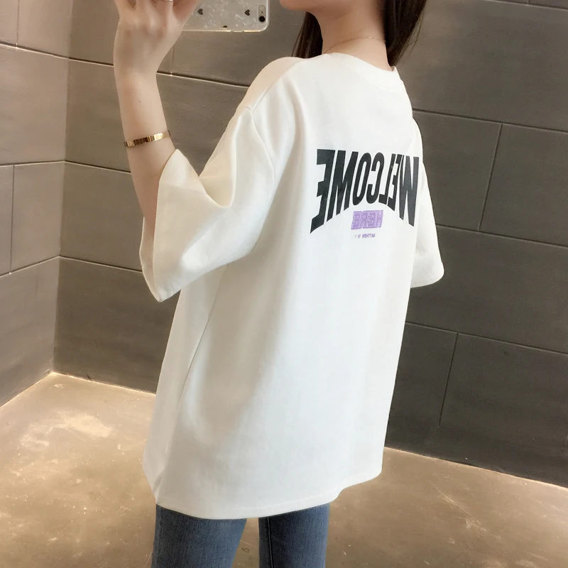 

Super Short Sleeve T-shirt Women Summer Dress 2021 New Loose Korean Version Tide Topcoat Net Red T-shirt