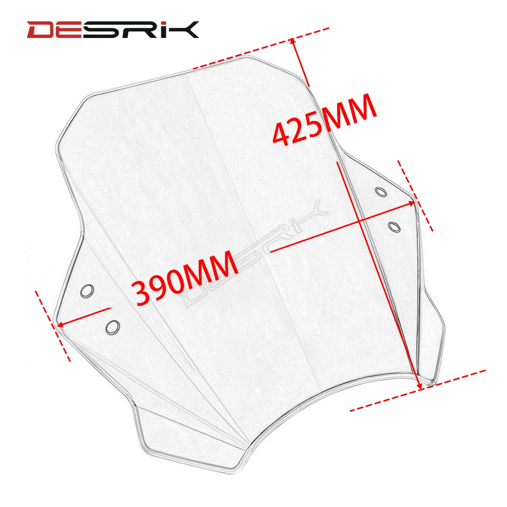 Универсальное мотоциклетное лобовое стекло 7/8 дюйма и 1 дюйм рулевое колесо