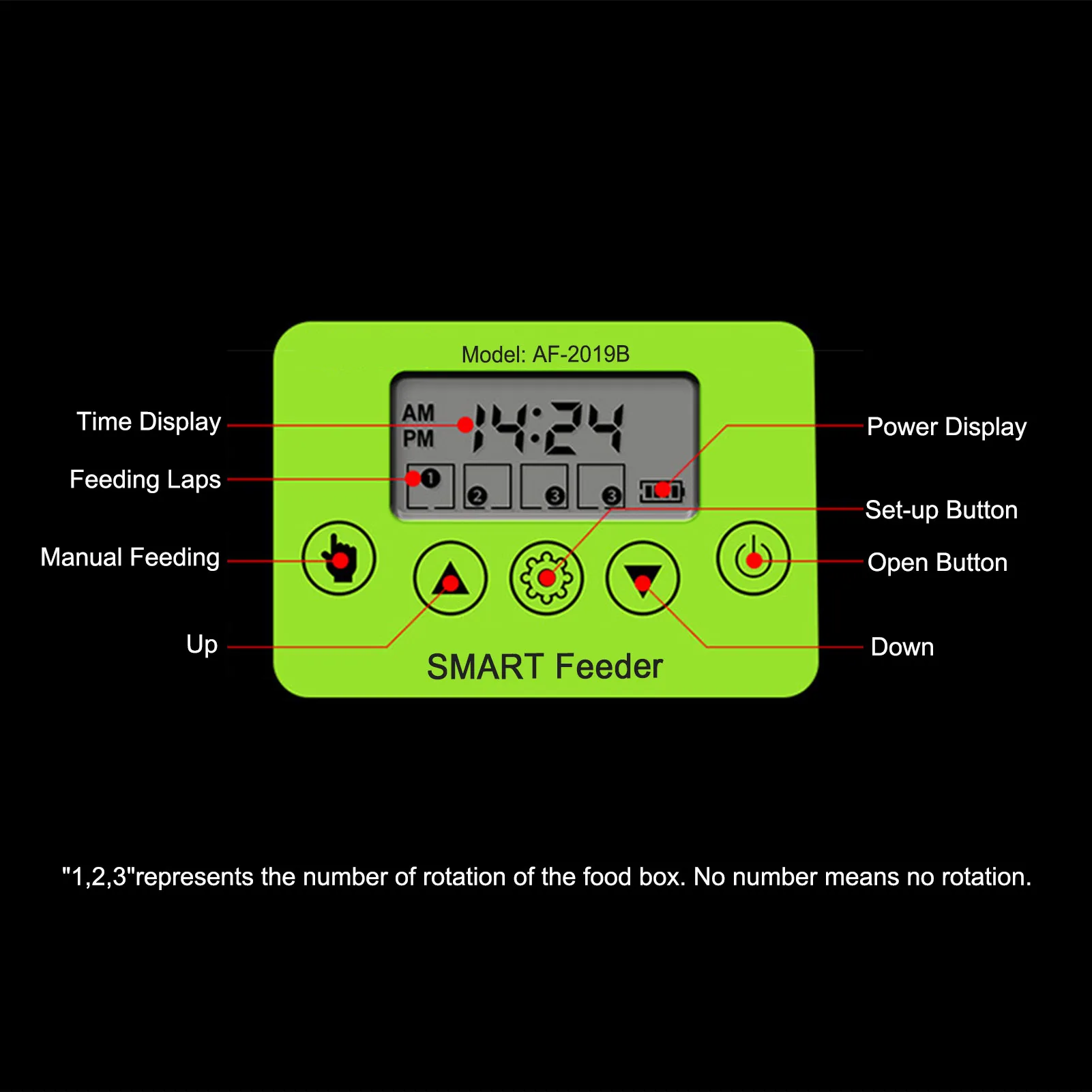 

200ML Cool Automatic Fish Feeder Aquarium Feeder Fish Tank Auto Feeding Dispenser with LCD Indicates Timer Aquarium Accessories