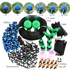 Система полива сада MUCIAKIE 60-5M, механический таймер, контроллер капельного орошения, синие регулируемые капельницы с полными разъемами