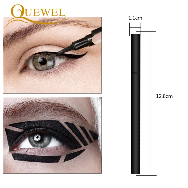 Карандаш-подводка для глаз Quewel жидкий карандаш длительного действия 2 шт.