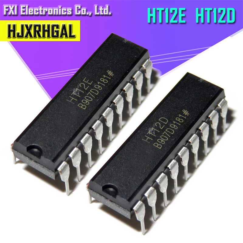 25 пар шт HT12D и HT12E DIP20. HT-12D + HT-12E оригинал | Электронные компоненты принадлежности