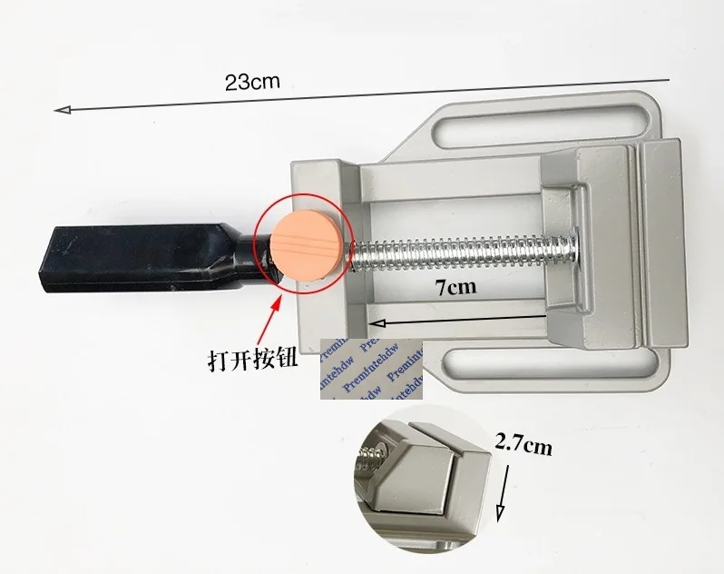 Linear Clamp Алюминиевый сплав деревообрабатывающий Угловой 90 градусов угловой зажим плотник Сварка фото обрамление одной двойной ручкой стол тиски - Цвет: Linear Clamp