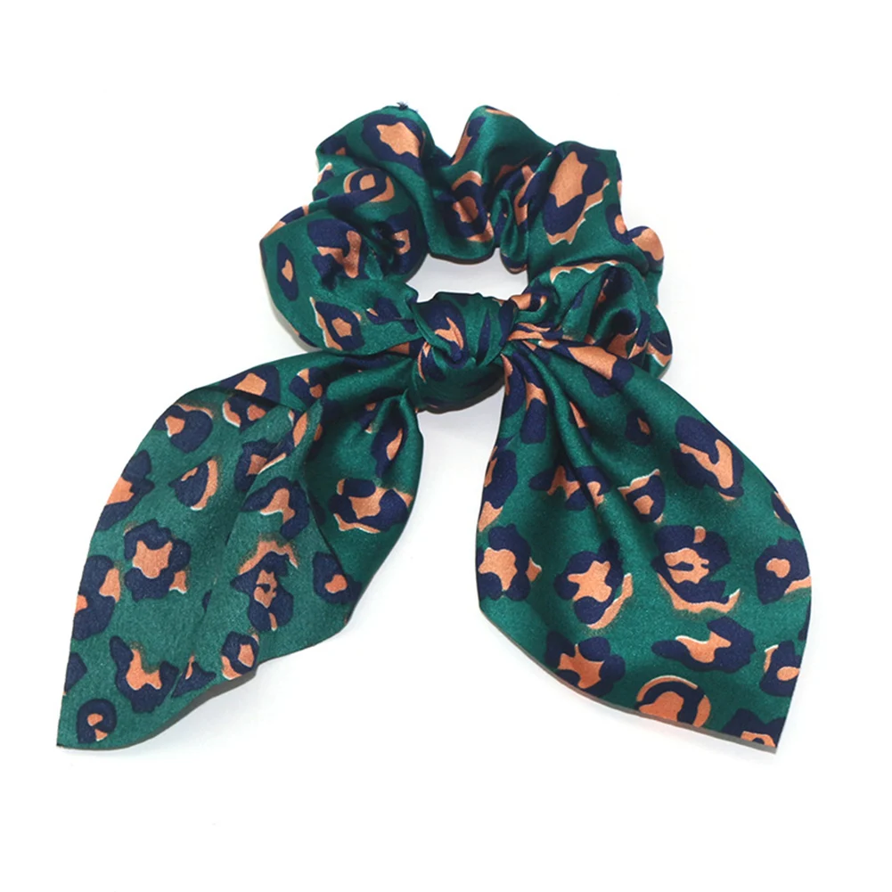 Резинки для волос с кроличьими ушками и леопардовым принтом| |