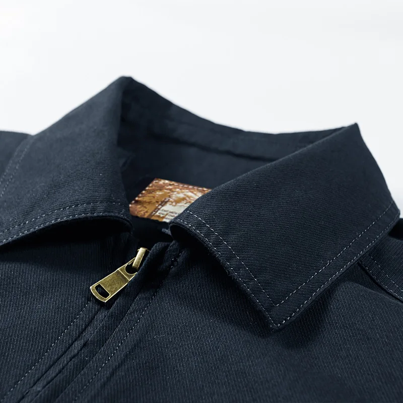 Куртка-пилот Мужская хлопковая в стиле милитари пиджак-карго с вышивкой модная