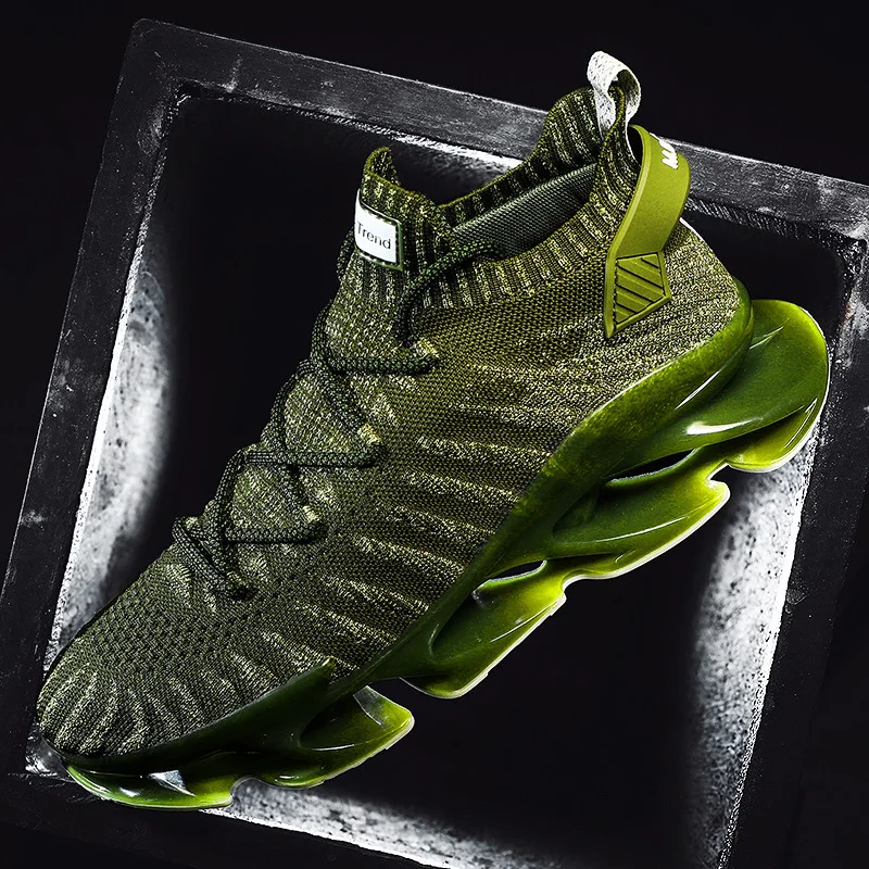 

Vip Link Blade Night Sneakers Breathable Flying Weaving Running Shoes Men High Street Stable Fashion Footwear 2020 New Arrivals