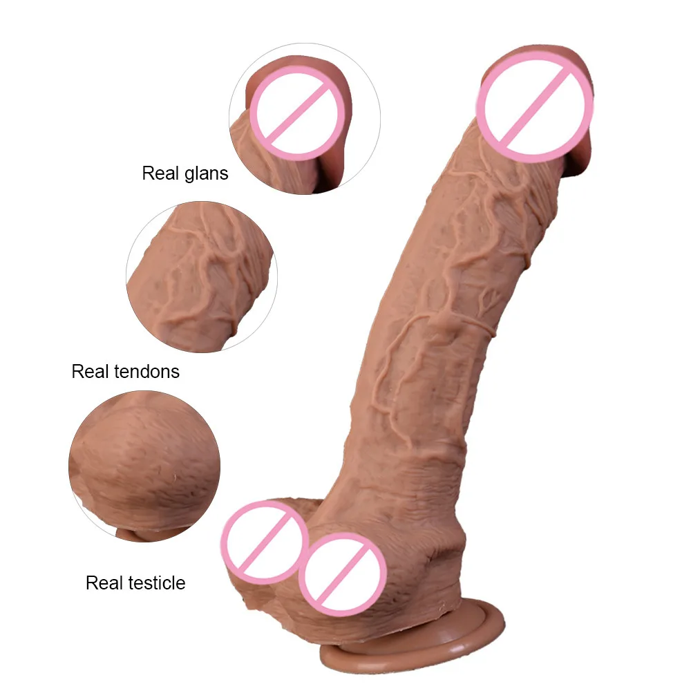 10 дюймовый супер большой реалистичный силиконовый фаллоимитатор Женский