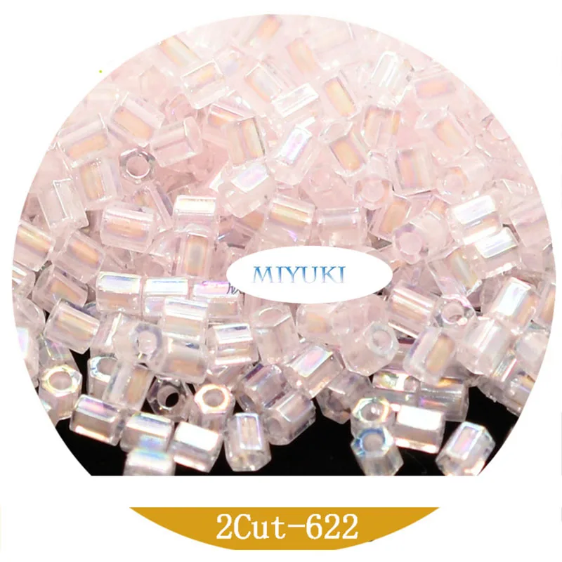 

Импорт из Японии, бисер Miyuki бусины для браслетов 2Cut 11/0 9-Цвет прозрачный крашение серии 13g