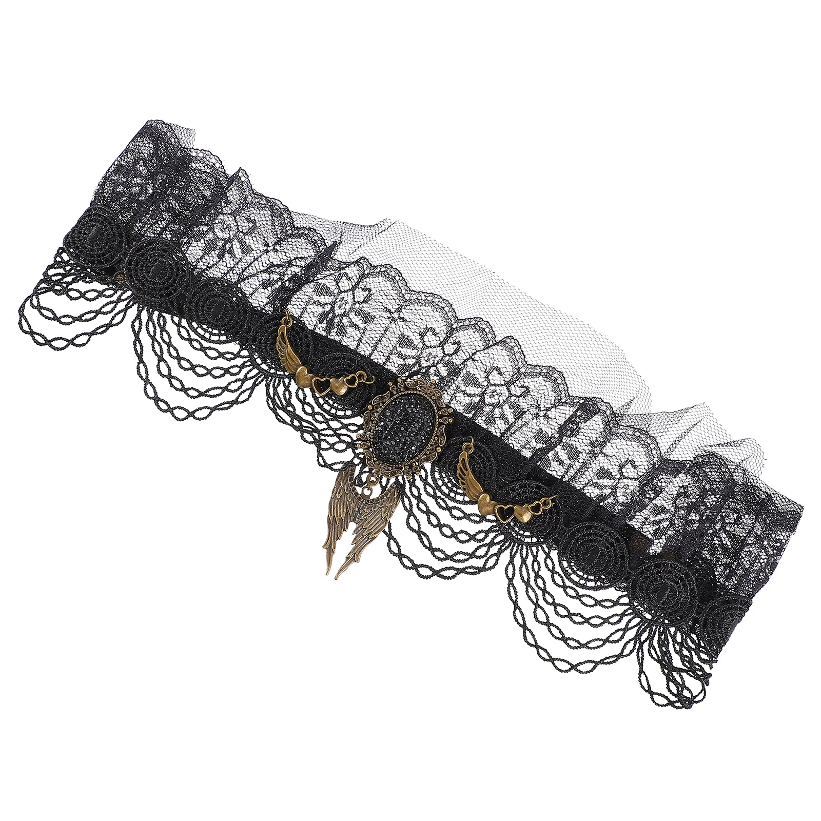

Gothic Lace Hairband Crown Headband Party Cosplay Prop for Girls