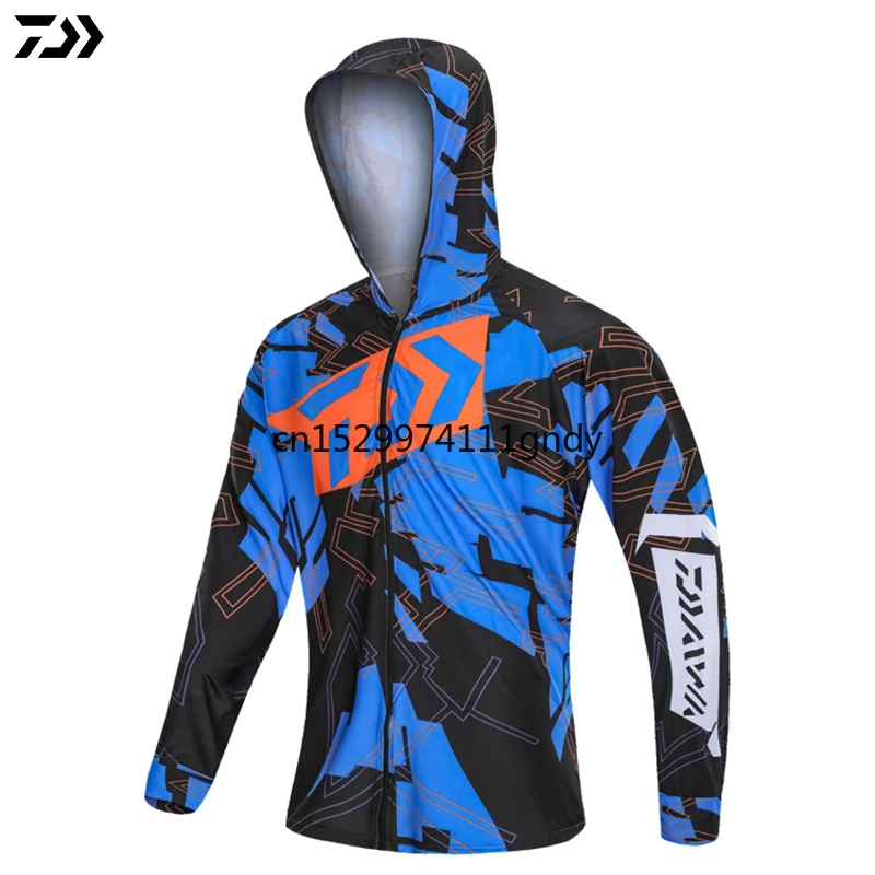 

Рубашка мужская с капюшоном, спортивная одежда для рыбалки, дышащая быстросохнущая одежда с длинным рукавом, одежда для рыбалки