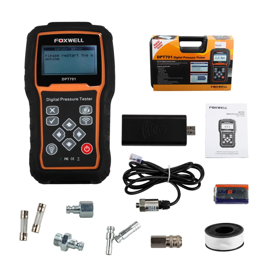 

2018 Newest and 100% Original Foxwell DPT701 Digital Common Rail High Pressure Tester