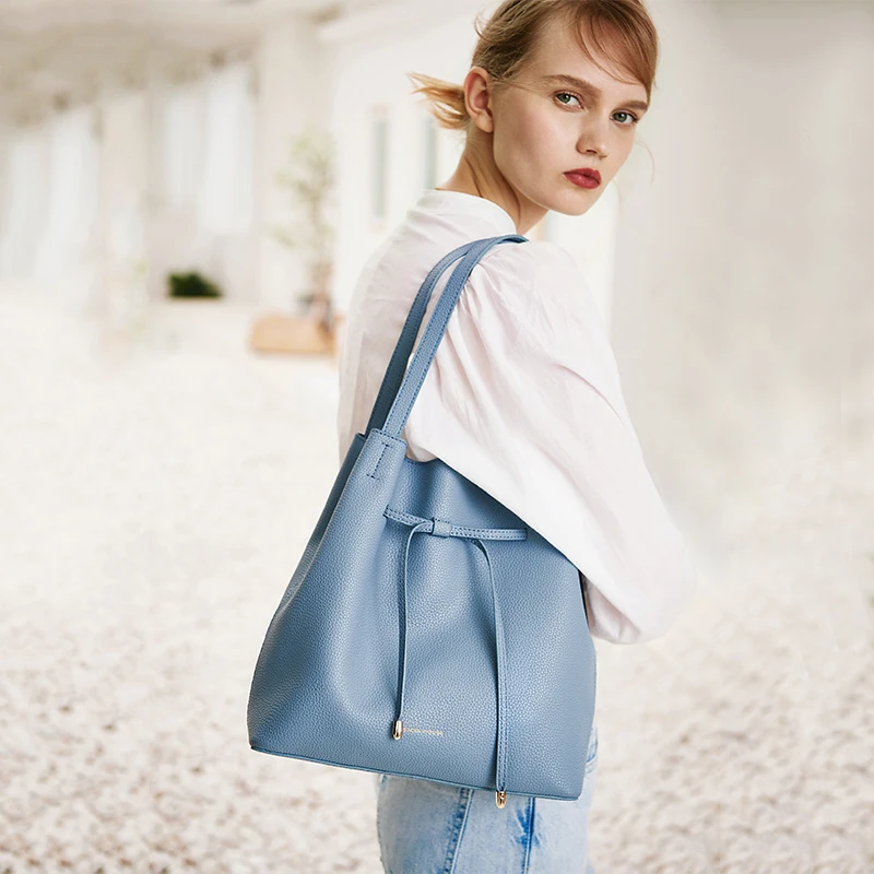 EMINI HOUSE мягкие из кожаного спилка вместительная сумка со шнуром роскошные сумки