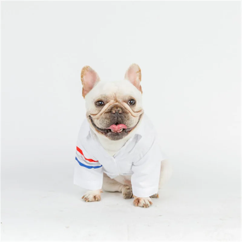 

New 2019 Pet Dog Shirt Clothing For Dogs Clothes Autumn Pet Overalls For Dogs Costume Solid Dog Clothes French Bulldog Chihuahua