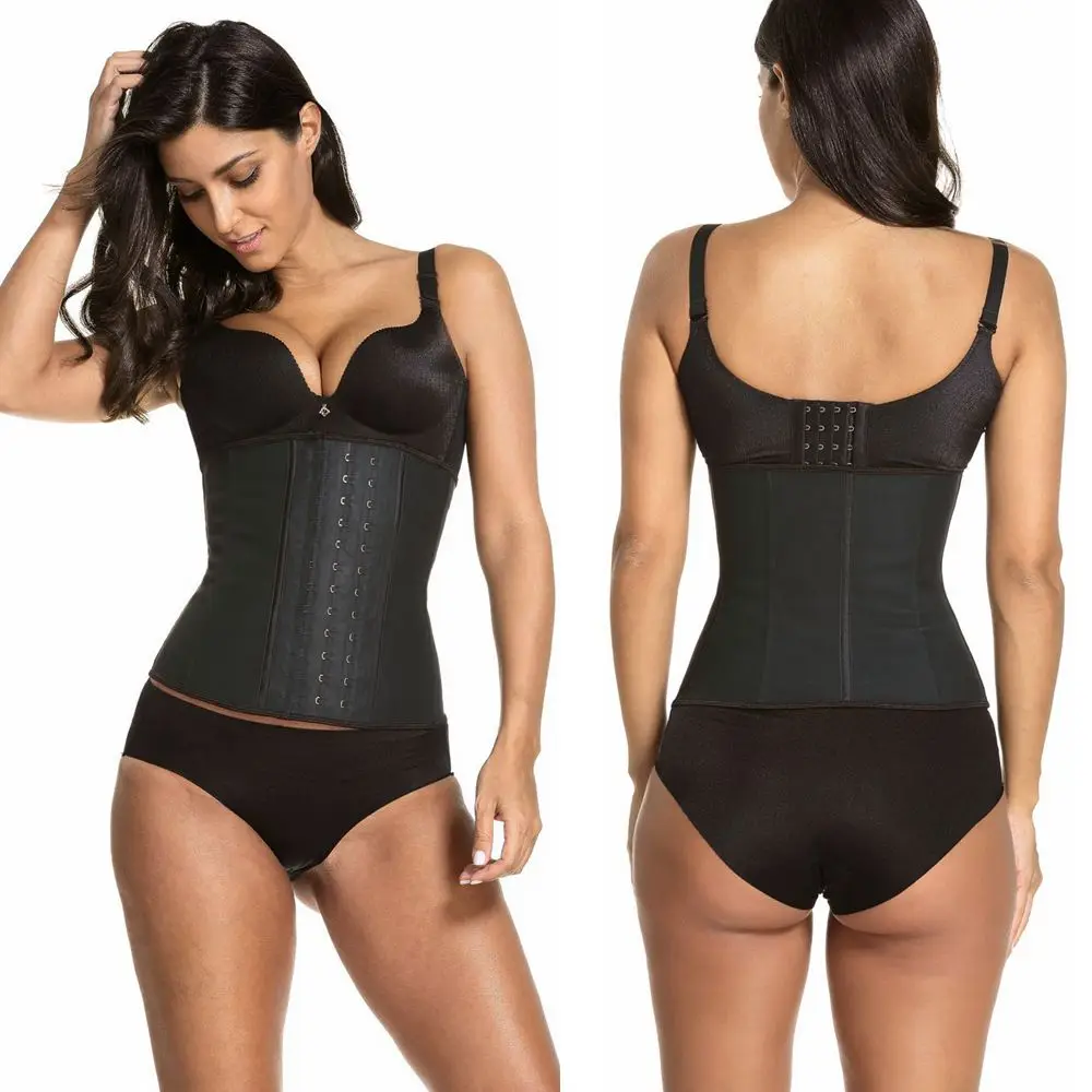 Новые черные латексные кроссовки на талии утягивающие Корсеты Нижнее белье