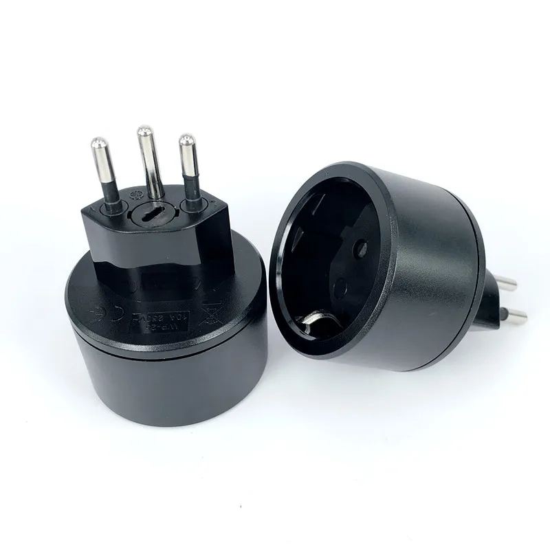 Европейская и немецкая розетка 3 контактный переходник для швейцарских вилок