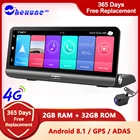 Видеорегистратор-зеркало заднего вида, Android 8,1, 8 дюймов, 4G, ADAS, WIFI, FHD