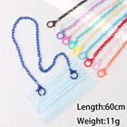 Новый модный разноцветный акриловый держатель для маски для студентов шнурок для улицы удобный Готический нескользящий шейный ремень для маски на цепочке для детей