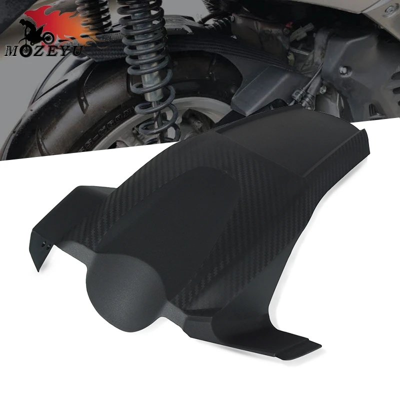 Волокно + черный пластик Мотоцикл Задний Fender брызговик для YAMAHA NMAX 155 nmax155 2016 2019 гг