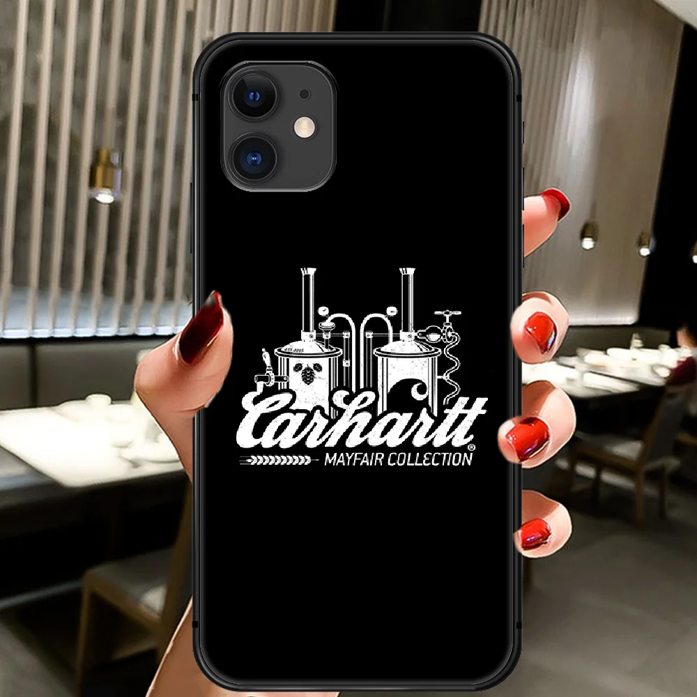 

Brand Carhartts Phone Case Cover Hull For IPhone 5 5s se 2 6 6s 7 8 12 Mini Plus X XS XR 11 PRO MAX black Cover Luxury Etui