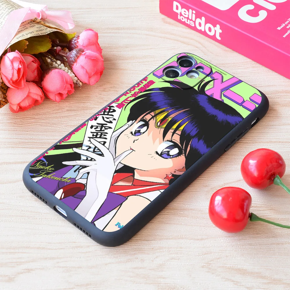 

For iPhone Sailor Mars Magazine Print Soft Matt Apple Case