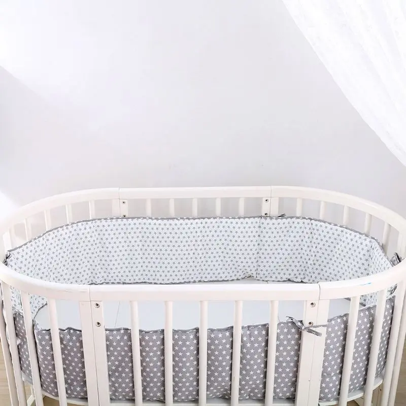 

Nordic Stars Design Baby Bed Thicken Bumpers Crib Around Crib Protector Decor P15C